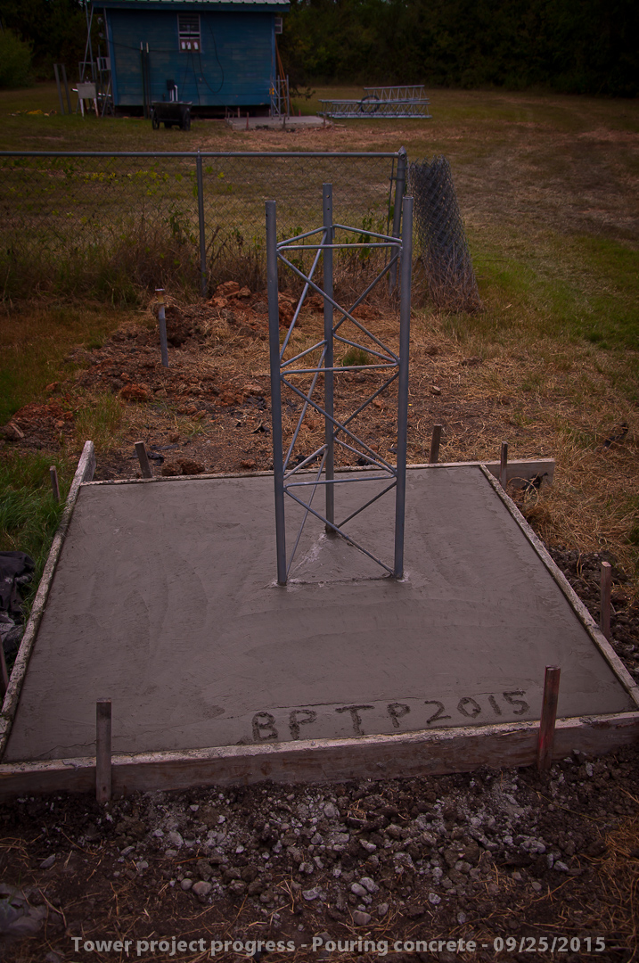 Tower installation progress